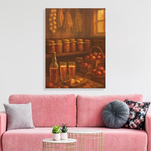 Autumn’s Reward - Golden Harvest Celebration Canvas Afdruk (Insitu (Woonkamer))
