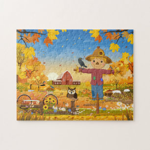 Autumn Scarecrow Jigsaw Puzzel