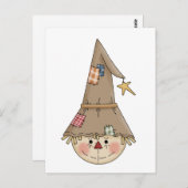 Autumn Scarecrows ・ Scarecrow 3 Briefkaart (Voorkant / Achterkant)