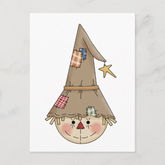 Autumn Scarecrows ・ Scarecrow 3 Briefkaart (Voorkant)