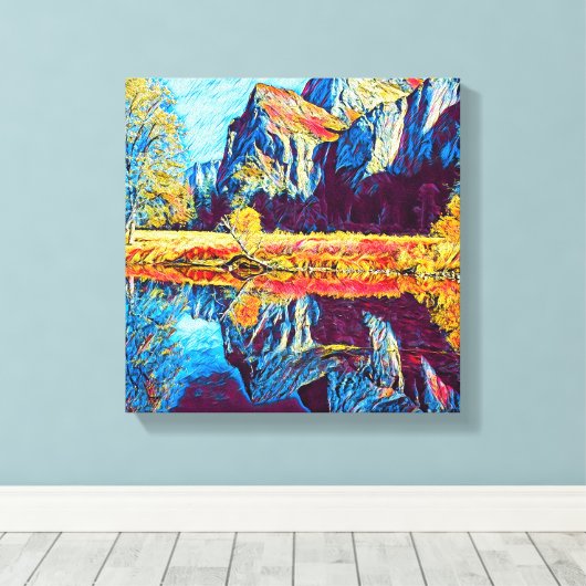 Autumn Scene Canvas Afdruk (Insitu (Houten vloer))