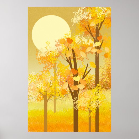 Autumn Scenery Poster (Voorkant)