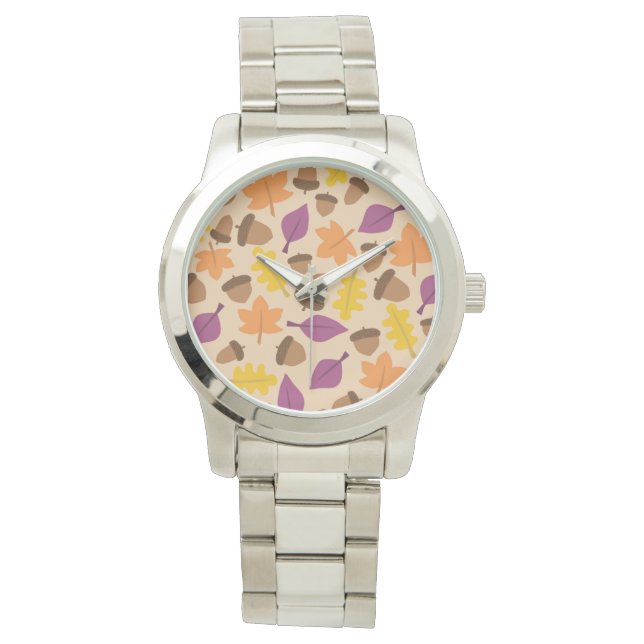 AUTUMN SEASON PATTERN HORLOGE (Voorkant)