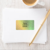 Autumn Shades of Green and Yellow Adresetiketten Etiket (Insitu)