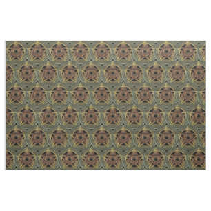 Autumn Shades Pagan Pentacle Stof