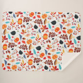 Autumn Sherpa Blanket Pattern Sherpa Deken (Voorkant (horizontaal))
