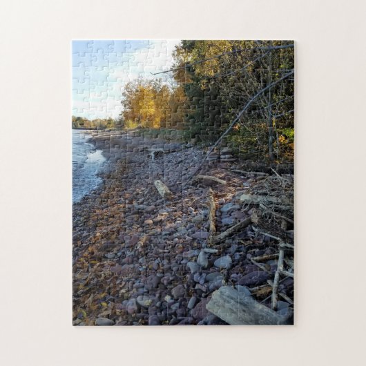 Autumn Shoreline on Lake Superior Legpuzzel (Verticaal)