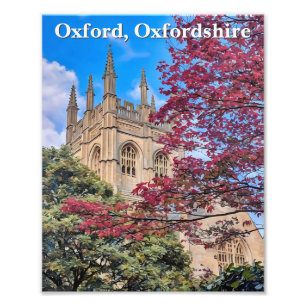 Autumn Spires - De kathedraal van Oxford in de Her Foto Afdruk
