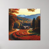 Autumn Splendor Uitzicht Landscape 2 Canvas Afdruk (Voorkant)