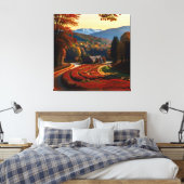 Autumn Splendor Uitzicht Landscape 2 Canvas Afdruk (Insitu (Slaapkamer))