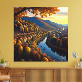 Autumn Splendor Uitzicht Landscape 3 Canvas Afdruk (Insitu (Woonkamer))