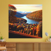 Autumn Splendor Uitzicht Landscape 4 Canvas Afdruk (Insitu (Woonkamer))
