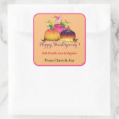 Autumn Splendor Whimsical Vierkante Sticker (Tas)