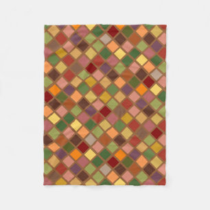 Autumn Squared Fleece Deken
