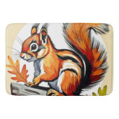 Autumn Squirrel Charm Design Badmat (Voorkant)