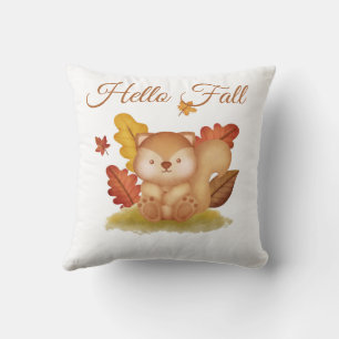 Autumn Squirrel Pillow Kussen