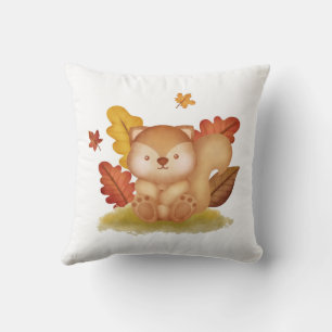 Autumn Squirrel Pillow Kussen