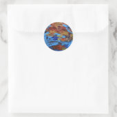 "Autumn Streams" Autocollant de conception abstrai (Sac)