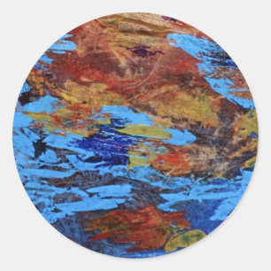 "Autumn Streams" Autocollant de conception abstrai