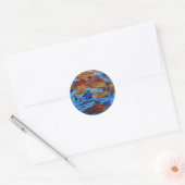 "Autumn Streams" Autocollant de conception abstrai (Enveloppe)