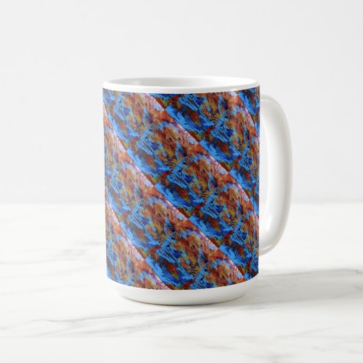 "Autumn Streams" Conception abstraite Mug (Devant droit)
