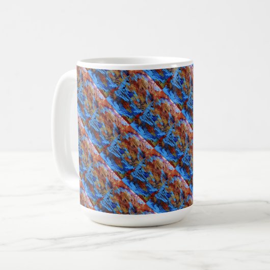 "Autumn Streams" Conception abstraite Mug (Devant gauche)