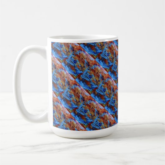 "Autumn Streams" Conception abstraite Mug (Gauche)