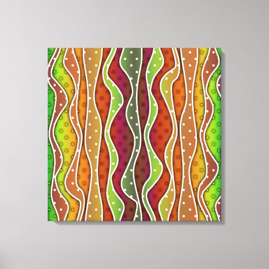 AUTUMN STRIPES STRETCHED CANVAS PRINT (Voorkant)