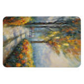 Autumn Stroll Impressionist Pathway Scene Magneet (Horizontaal)