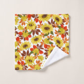 Autumn Sunflower Bad Handdoek (Wasdoekje)