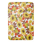 Autumn Sunflower Badmat (Voorkant Verticaal)