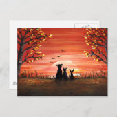 Autumn Sunset Briefkaart (Voorkant / Achterkant)