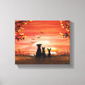 Autumn Sunset Canvas Afdruk (Voorkant)