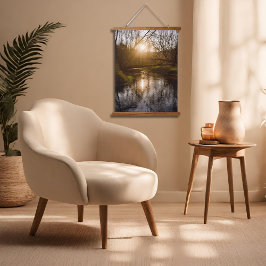 Autumn Sunset Hangend Wandkleed