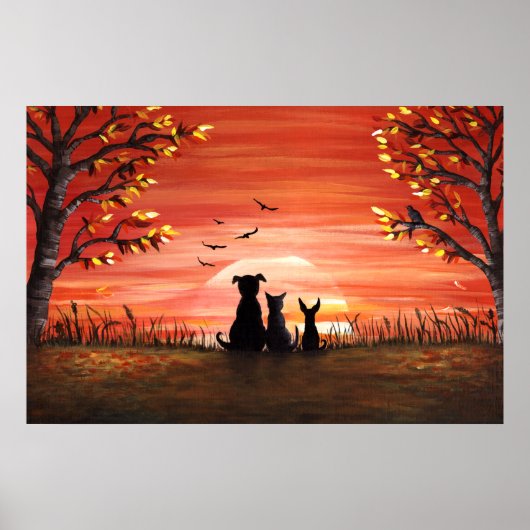 Autumn Sunset Poster (Voorkant)