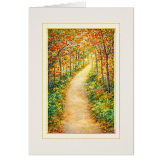 Autumn Sympathy Card – Thinking of You (Devant)