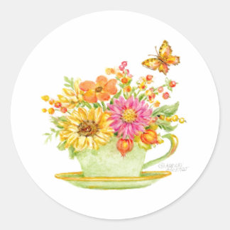 Autumn Teacup Sticker