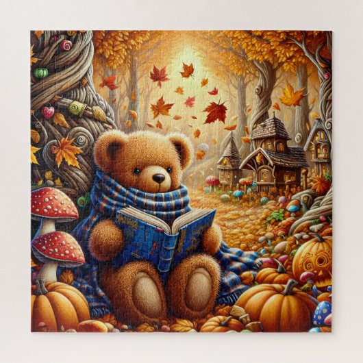 Autumn Teddy Bear Puzzel (Verticaal)