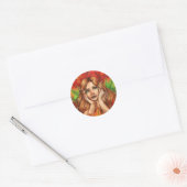 Autumn Thoughts-Sticker Ronde Sticker (Envelop)