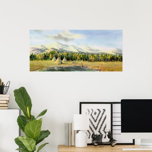 AUTUMN TIPIS DOOR SHARON SHARPE POSTER (Thuiskantoor)