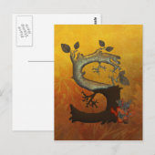 Autumn Tree Monogram S Briefkaart (Voorkant / Achterkant)