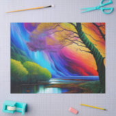 Autumn Tree Rainbow Ridge serene waters Tissuepapier (Craft)