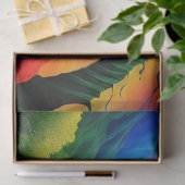 Autumn Tree Rainbow Ridge serene waters Tissuepapier (Geschenk)