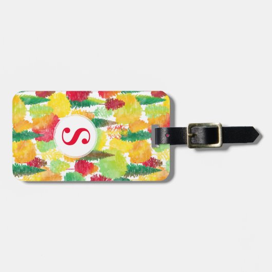 Autumn Trees Bagagelabel (Voorkant horizontaal)