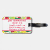 Autumn Trees Bagagelabel (Achterkant horizontaal)