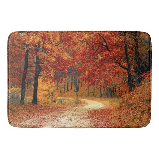 Autumn Trees Bath Mat (Voorkant)
