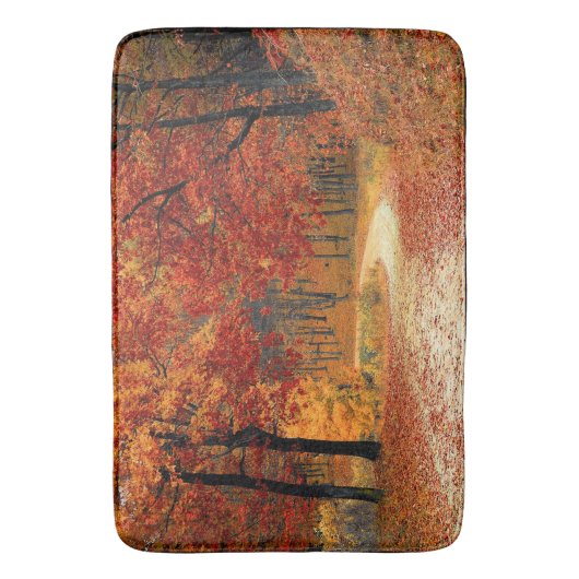 Autumn Trees Bath Mat (Voorkant Verticaal)