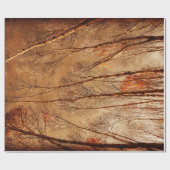 Autumn Trees  Bruin Oranje bos Cadeaupapier (Vlak)