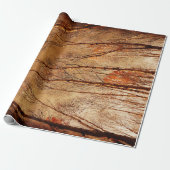 Autumn Trees  Bruin Oranje bos Cadeaupapier (Uitgerold)