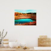 Autumn Trees en Marshland Newfoundland Canada Poster (Keuken)